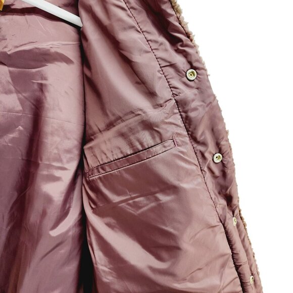 Levi’s Men's Fleece Sherpa Trucker Jacket Vintage Relaxed Fit Brown Size L New - Picture 13 of 16